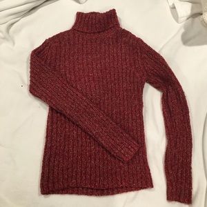 Berry Turtleneck Sweater M